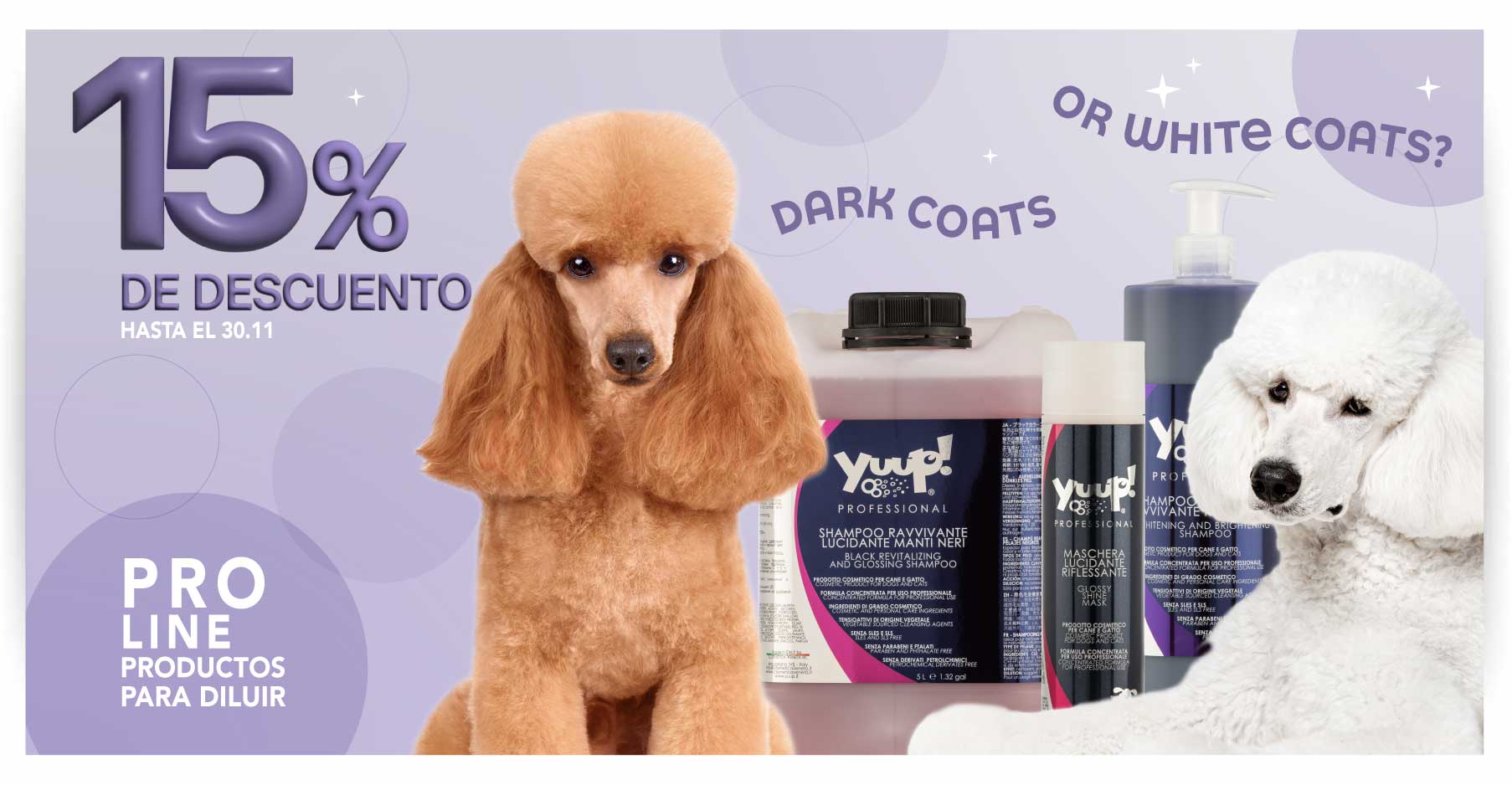 Promo manti scuri e chiari 15% sui prodotti professionali